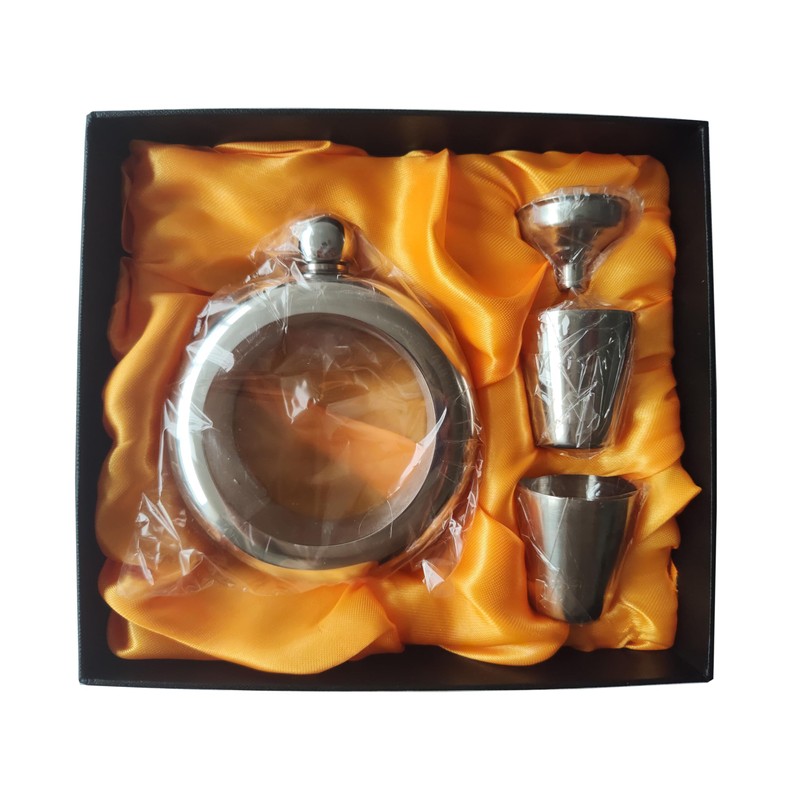 CNFLASK 3.5oz Bracelet Flask Gift Set 304 Stainless Steel Bangle