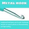 5.5 mm Crochet Hook, Aluminum Soft Grip Rubber Handle Needles