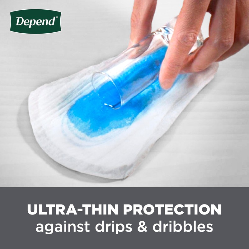 Depend Shields Incontinence Pads for Men, Light Absorbency, 90 Count