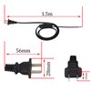HCFeng Lamp Cable with Toggle Switch, Lamp Cord with Molded
