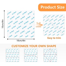 Anti Slip Mat Grippers, Washable & Reusable Rug Grippers for Laminate, Vacuum Tech Rug Pads Grippers Anti Curling Rug Pad Keep Your Rug in Place (8)