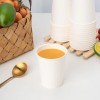 RACETOP 8oz 12oz Single Wall Disposable Coffee Cups 500 Pack