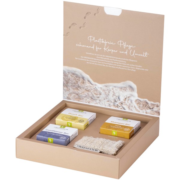 GREENDOOR Gift Set Solid Bar Harmony Natural Cosmetics Shampoo Bar