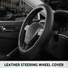 Steering Wheel Cover, Breathable Anti-Slip Leather Steering Wheel Cover, Universal