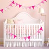 G2PLUS Fabric Bunting with Tassels, Fabric Bunting for Children's Room,