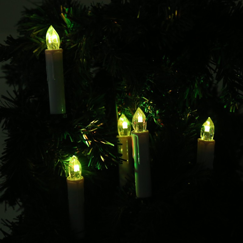 10x LED Flameless Cordless Candles Light with Clips Home Wedding