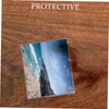 Operitacx 10 Pack Hard Plastic Photo Protectors Waterproof Document Page
