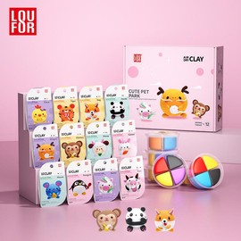 Air Dry Clay Kit for Kids-12 boxes safe&Non-Toxic,DIY Craft Easy to use,Modeling Clay for with Accessories,Tools and Tutorials,Gift for Girls and Boys diyclay family-friendly diy:_Dessert