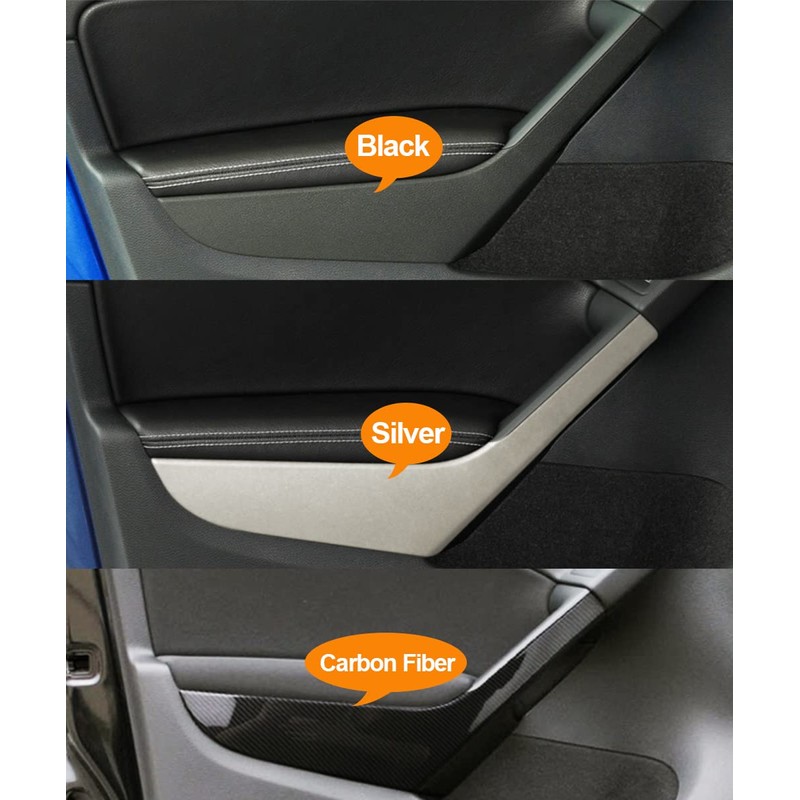 Fouedy Interior Car Front Rear Left Right Door Handle Cover