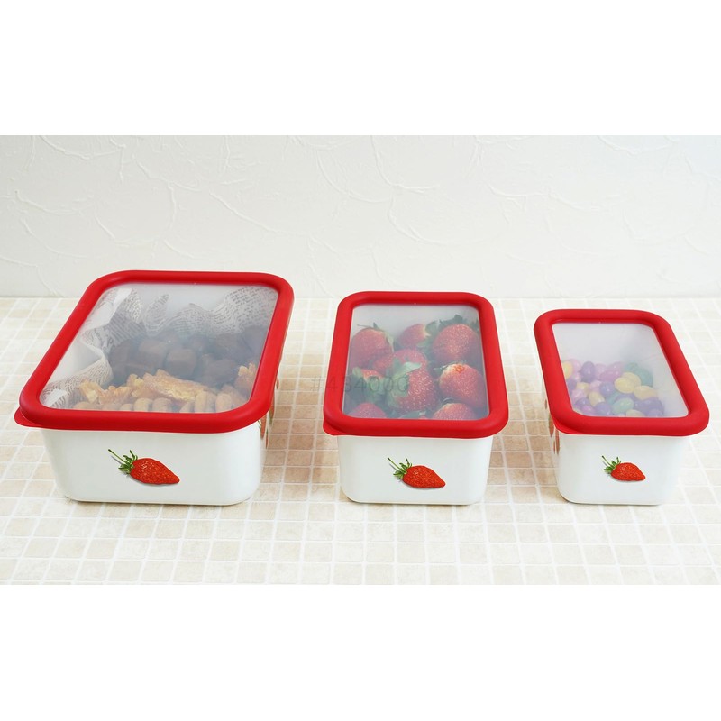 Fuji Hollow Strawberry Deep Square Container, M 0.4 gal (1.1