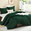 Litanika Dark Emerald Green Twin/Twin XL Comforter Set, 2 Pieces