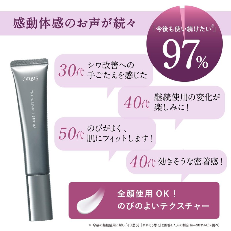 Orbis The Wrinkle Serum, Regular Size, 1.1 oz (30 g),