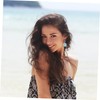 TEHAUX 60pcs Clock Pendants for Jewelry Crafting Cute Earring Accessories