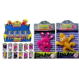 Henbrandt 36 X Sticky Creatures Throwing Toys - Party Bag Filler