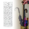 Umbrella Stand Rack for Entryway Metal Hollowed Freestanding Round Umbrella