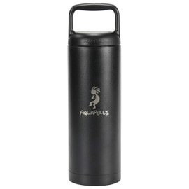 Aquapelli Vacuum Insulated Water Bottle, 18 ounces, Midnight Black