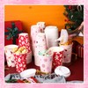 120 Pack Christmas Disposable Cups with Lid 12oz Hot Drink,