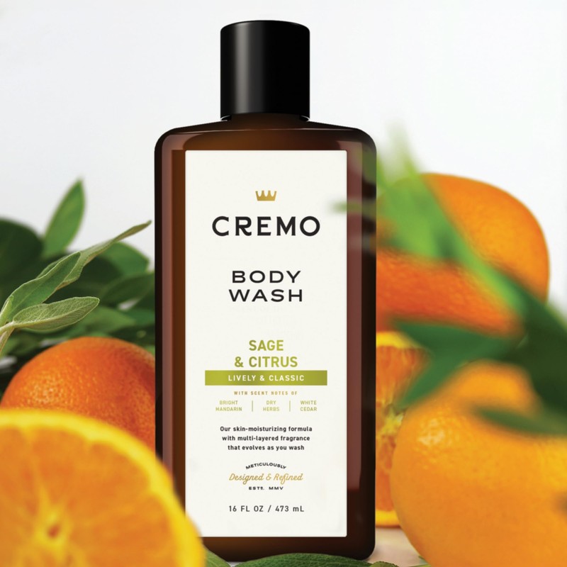 Cremo Rich-Lathering Sage & Citrus Body Wash, A Revitalizing Combination