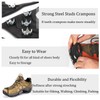 2 Pair Universal Non Slip Ice Gripper Spikes,8 Steel Ice
