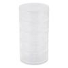 Meiho Round Case, Large, 5 Tiers, Clear