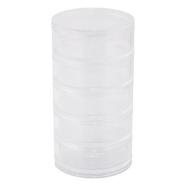 Meiho Round Case, Large, 5 Tiers, Clear