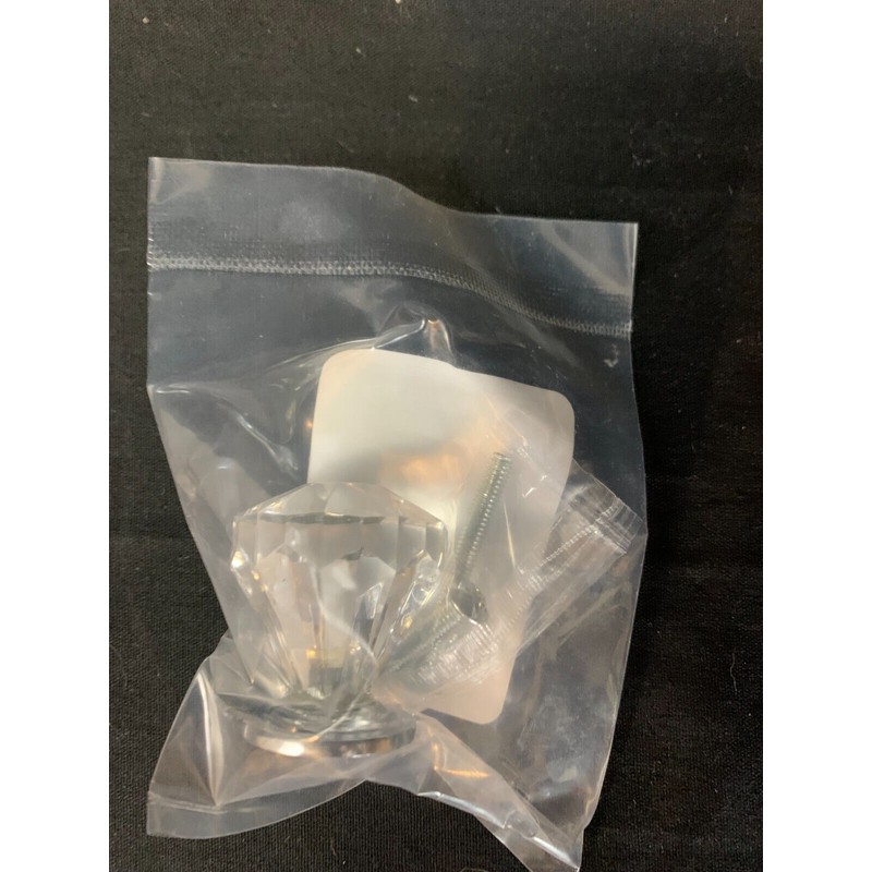 Liberty Hardware P30122-CHC-C Acrylic Faceted Kitchen Cabinet Hardware Knob