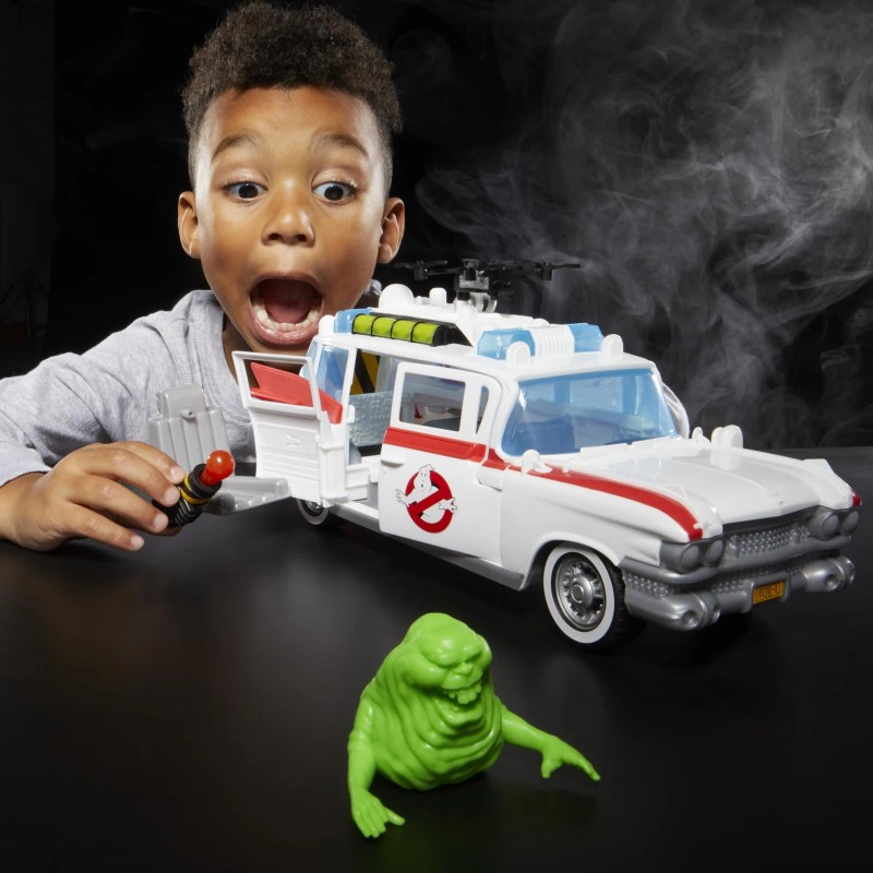 Ghostbusters Ecto 1 Vehicle Toy with Slimer Accessory for Kids
