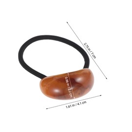 Baluue 6pcs Decorative Hair Ties Breakage Elastic Ponytail Holders for Women Minimalist Cuff Wraps Non Damage Hair Accessories for All Hairstyles