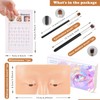 Penugo Makeup Practice Face Board, Silicone Makeup Mannequin Face for