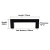 ANSIEDIO 2 Pack Black Stainless Steel Cupboard Handles - 160mm