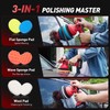 Avhrit 6 Inch Cordless Car Buffer Polisher: 2x4000mAh Batteries Car