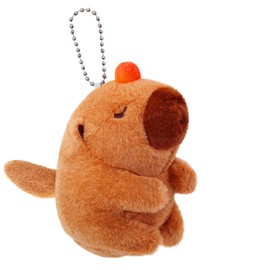 Cute Capybara Plush Toy with Shaking Tail Mini Capybara Keychain Stuff Animal Toys for Car, Desk, Back to School Gifts, Backpack Charm, Birthday Party Favor Fidget Toys for Kids Aduts (Style B)