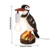 MOUFIER Bird Lamp Table Lamp,Woodpecker Design with LED Bulb,Modern Table