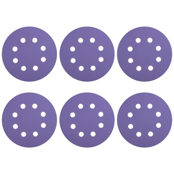 HARFINGTON 10 Pcs 5 Inch Sanding Disc 8 Hole 800