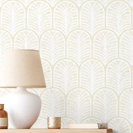 Sevalo Modern Peel and Stick Wallpaper Boho Contact Paper for Cabinet and Drawer Beige Geometric Wallpaper Self-Adhesive Removable Neutral Paper Shelf Liner Bedroom Bathroom Waterproof 17.3inW 78.7inL