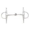 Korsteel Stainless Steel Jointed Short Full Cheek Snaffle Bit, 4"