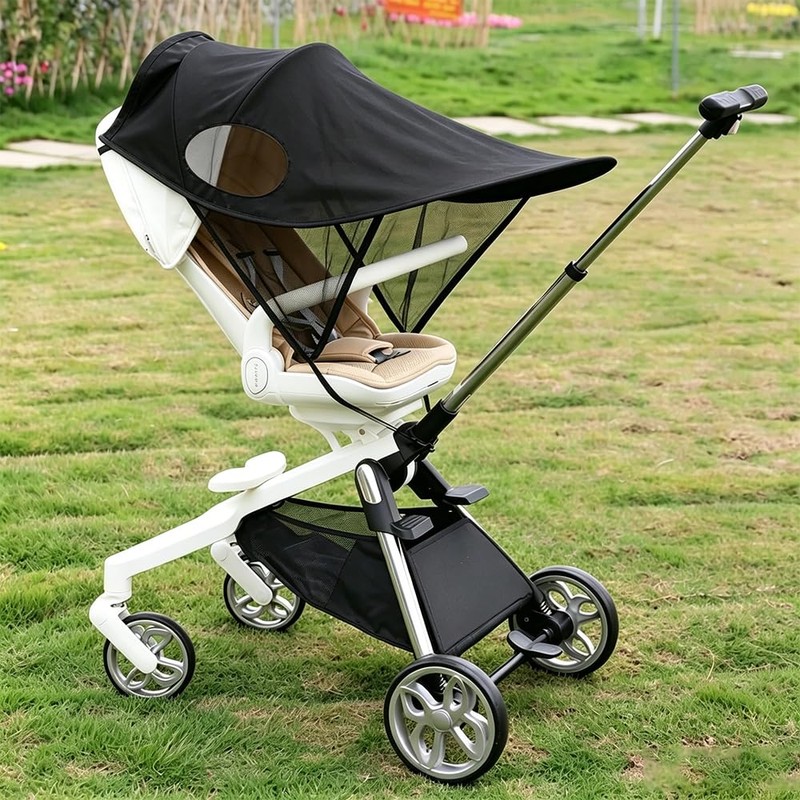 Vitalux Aftermarket Sun Shade for Baby Strollers, Large, Breathable, AB