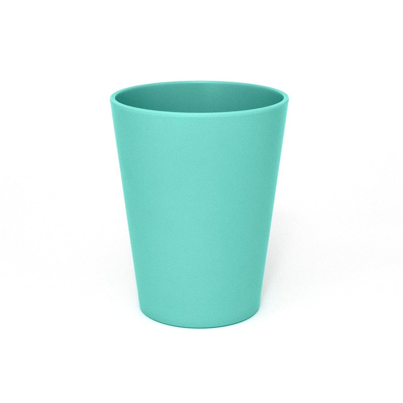 Ökolution Plastic Cups, Robust Reusable Cups, Pack of 8, Petrol,