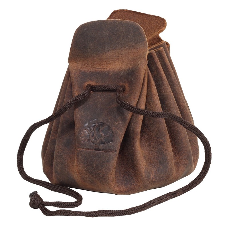 Greenburry Vintage Wallet Coin Purse Leather 7,5 cm braun