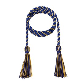 D DODOU 10 Pieces Graduation Cords Polyester Graduation Honor Braided Cords with Sewing Tassels for Bachelor, Master, Doctor 68" Long (Royal Blue Gold)