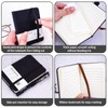 4pcs Pocket Notebook A7, Small Mini Notepad with Pens, Small