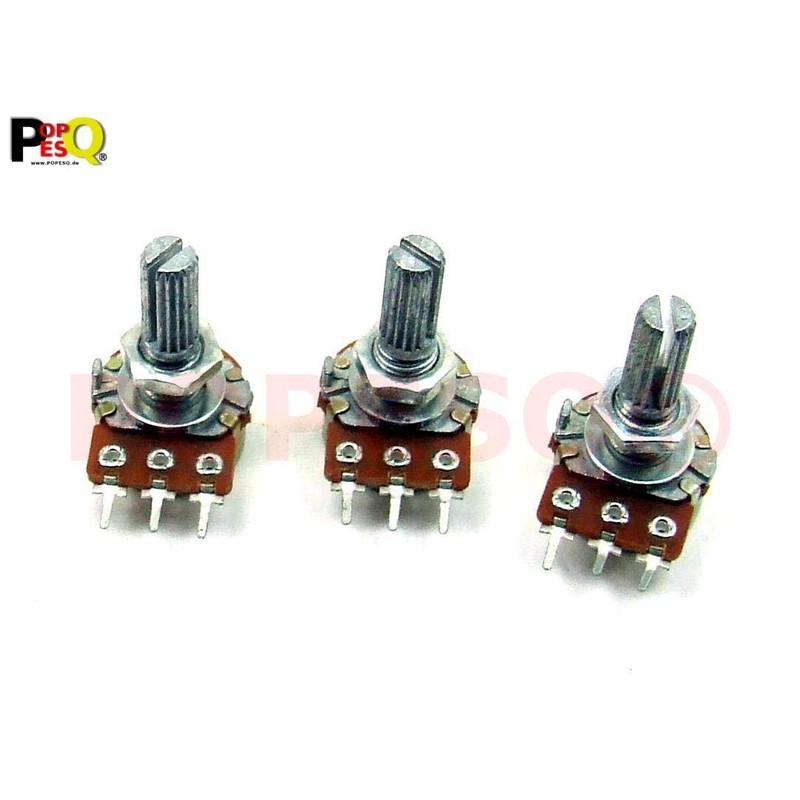 POPESQ® Pack of 3 Potentiometers 100K Linear PCB #A3181