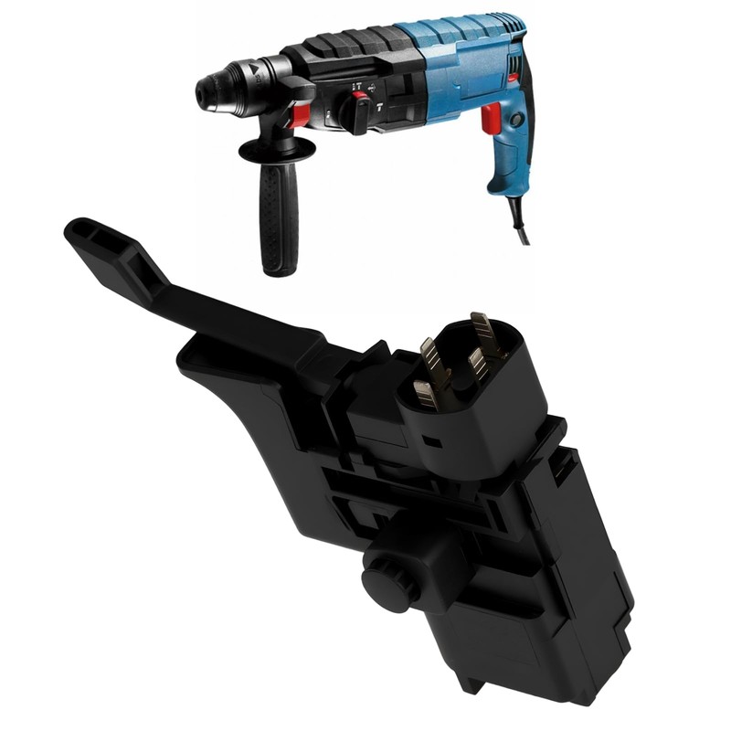 Create idea Schwarzer Hammerschalter Kompatibel mit Bosch GBH 2-24 DFR