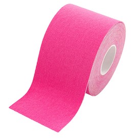 Kinesiology Tape, 5m 2 Roll of Elastic Muscle Support Tape, Improves Blood Circulation, Waterproof and Latex Free for Exercise, Sports & Injury Recovery (Pink)
