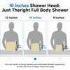 G-Promise All Metal 10 Inches Rainfall Shower Head with Handheld