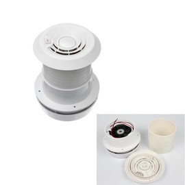 Riloer 12V Exhaust Cooling Fan, Noiseless Energy-saving Car RV Motorhome Roof Vent Ventilation Cooling Exhaust Fan for Travel Caravan Trailer Homes (Fan Shell + Strong Fan)