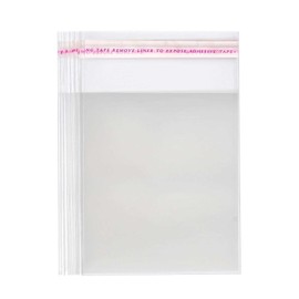 Dakoufish Self Sealing Cellophane Bags,5X7 Inches 100 Pcs Cookie bags Cellophane Treat Bags.