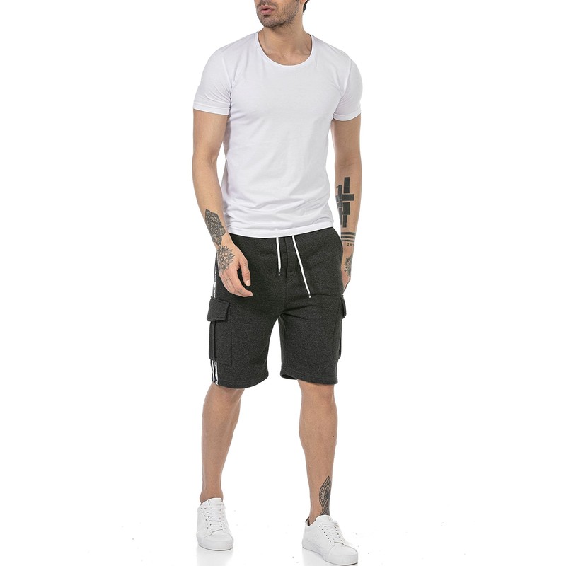 Redbridge Cargo Shorts Sweatpants Knee-Length Premium Quality, gray