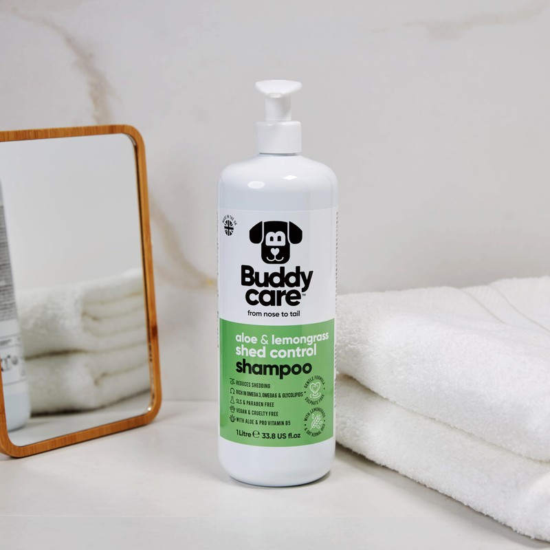 Shed Control Dog Shampoo by Buddycare | Aloe & Lemongrass
