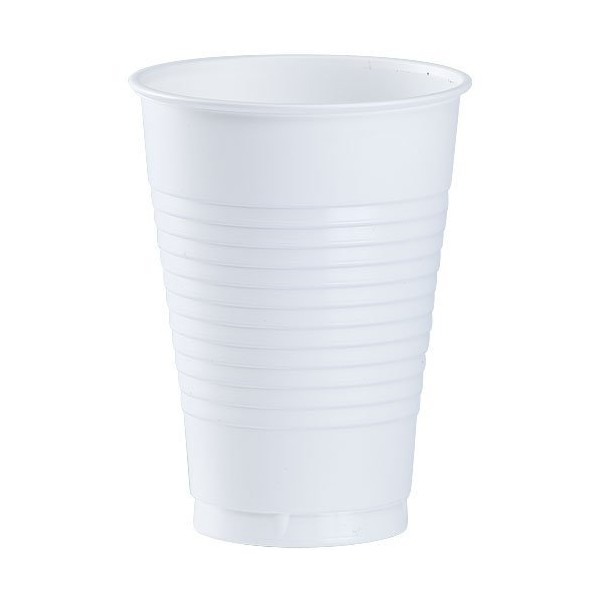 Party Dimensions Plastic Party Cups-12oz | White | Pack of 20 Cups, 20 Count (Pack of 1)
